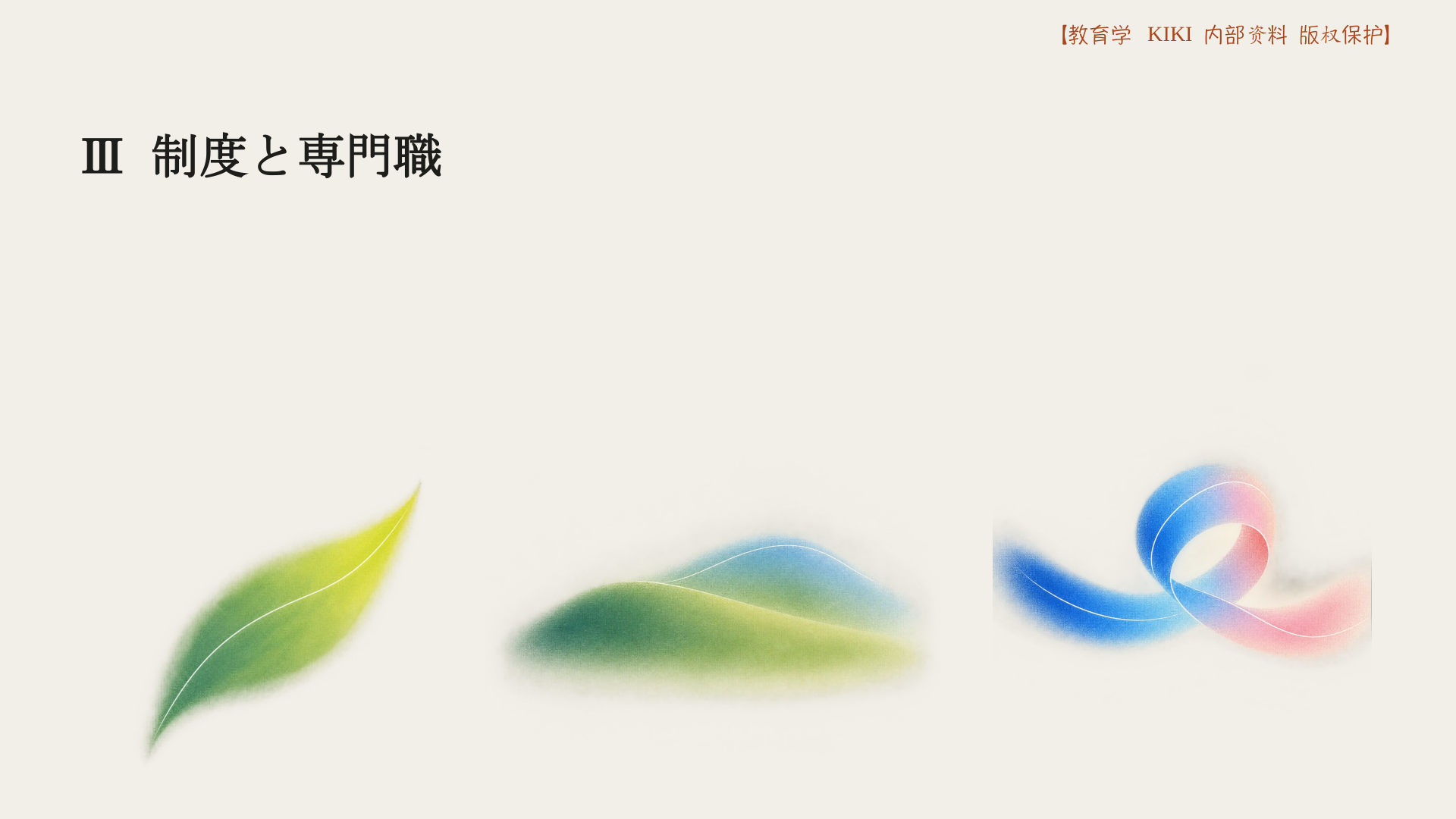 Ⅲ 制度と専門職